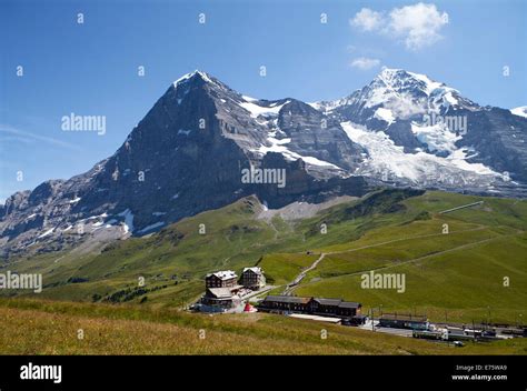 Eiger Mountain Kleine Scheidegg Mountain Pass Hotel Jungfrau Railway