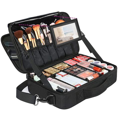 Buy Large Professional Makeup Bag Travel Cosmetic Train Case Makeup