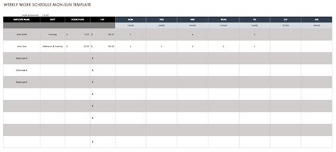 Download free templates for roster planning from papershift by clicking on the button below. Free Work Schedule Templates for Word and Excel |Smartsheet