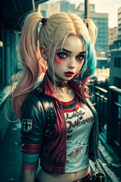 Ai Art Lora Model Harley Quinn V Costume Pixai