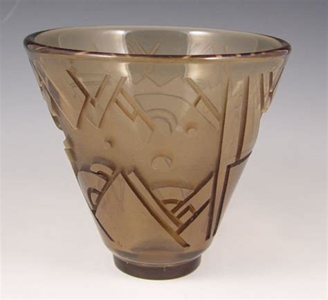 8 Muller Freres Luneville French Art Deco Glass Vase Lot 8
