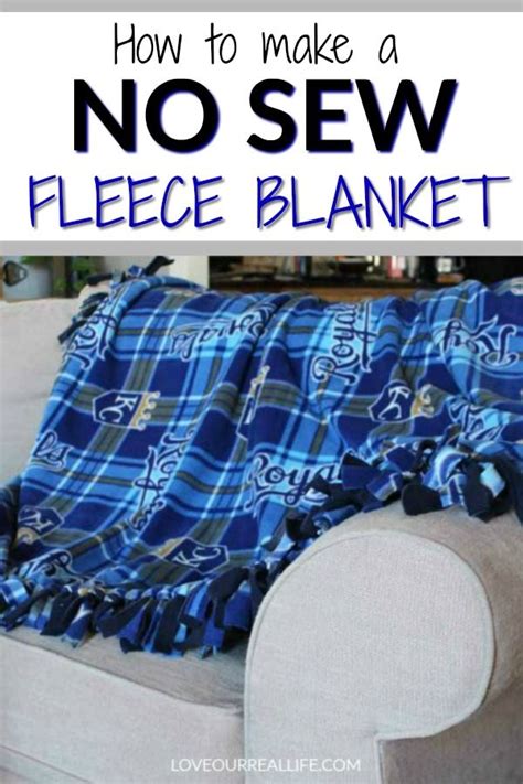 No Sew Fleece Blanket Tutorial No Sew Fleece Blanket Sewing Fleece