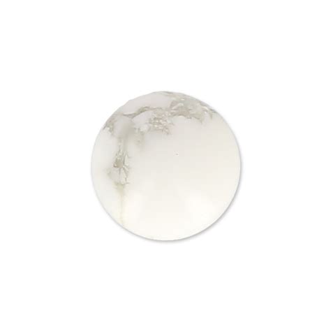Round Cabochon 6mm Howlite X1 Perles And Co