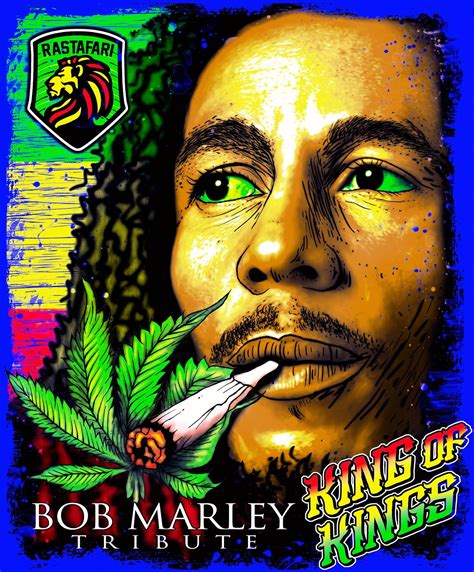 Diseños Para Serigrafia Bob Marley King Rasta