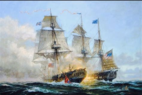 Uss Constitution Defeats Hms Guerriere 19 August 1812 Segelschiffe