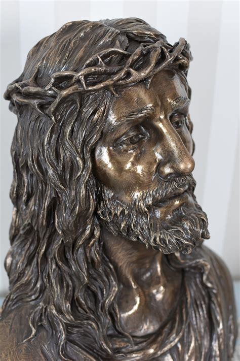 Sacral Sculpture Jesus From Nazareth Bust Christ Messiah Church Figure