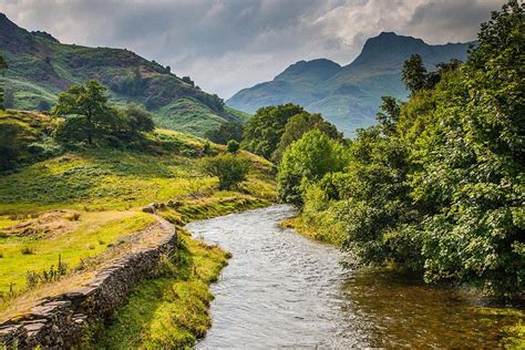 A River Runs Through It Great Langdale Valley Lake District Cumbria