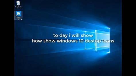 How To Show Windows 10 Desktop Icons Computer Icon Youtube