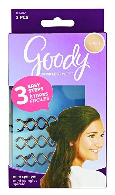 Goody Simple Styles Mini Spin Hair Pin Colors May Vary 3 Count