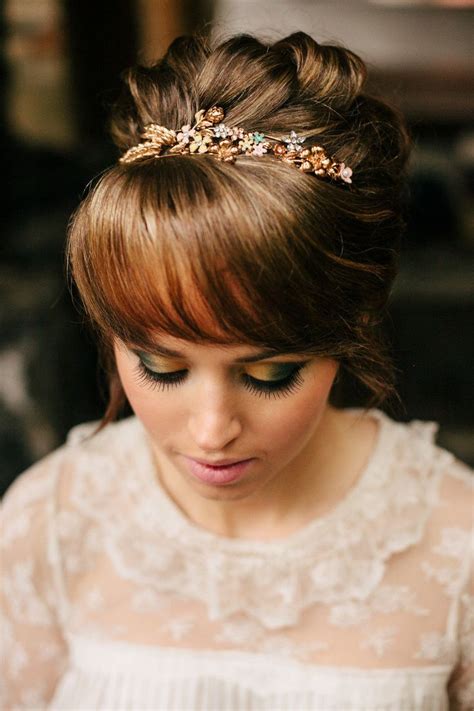 15 Gorgeous Bridal Hair With Bangs Pretty Designs