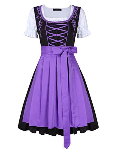 Buy Yiding Women Classic Dirndl Dress 3 Pieces German Traditional