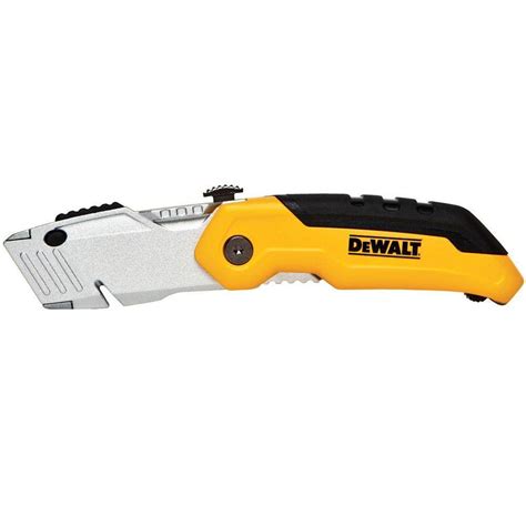 Dewalt Folding Retractable Utility Knife Dwht10035l The Home Depot