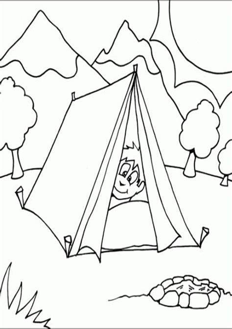 Free And Easy To Print Camping Coloring Pages Tulamama