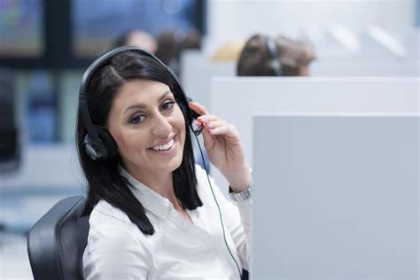 Female Call Centre Operator Doing Her Job 12105350 Stock Photo At Vecteezy