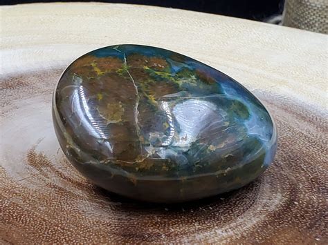 Ocean Jasper Palm Stone 152 Grams 6 Cm