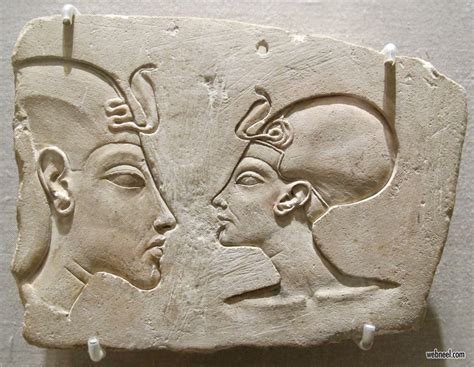 In this technique, the image is made by cutting the relief sculpture into a flat surface, set within a sunken area shaped around the image. Sunken Relief Sculpture Egypt Museum 14