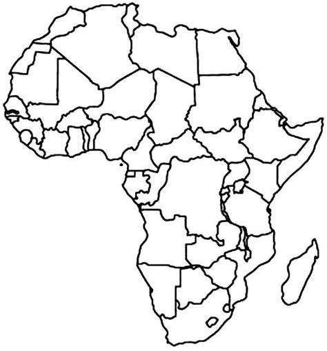 Print the map as a basic coloring page. Africa Map Coloring Pages at GetDrawings | Free download