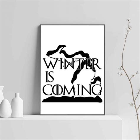 Winter Is Coming Poster Poster Art Design