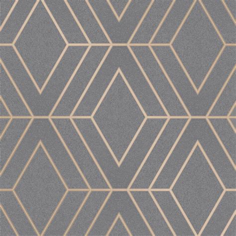 Pulse Diamond Wallpaper By Fine Decor Geometric Textured Glitter