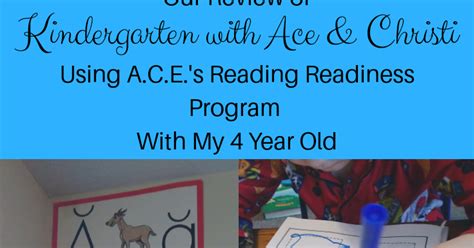 Shield Of Faith Homeschool Our Review Of Kindergarten With Ace And