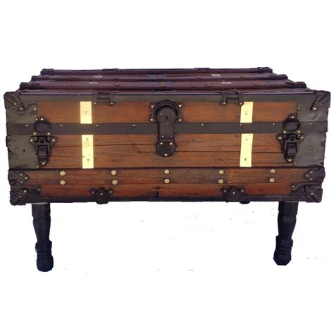 Nonetheless, unique steamer trunk coffee table is more than just furniture for decoration. Antique Steamer Trunk/Coffee Table | Chairish