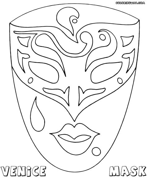 Download Mask coloring pages | Coloring pages to download and print
