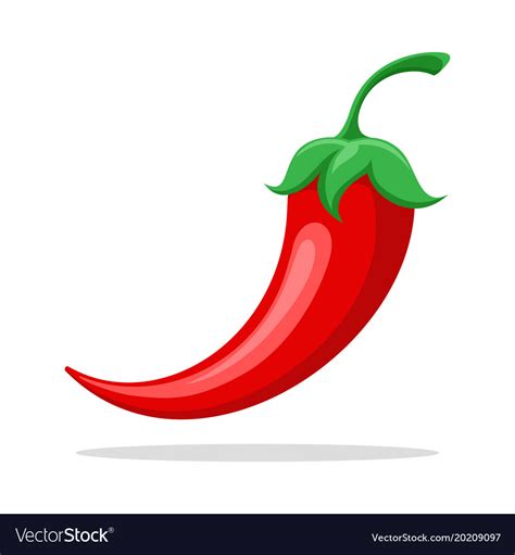 Spicy Red Pepper Icon Royalty Free Vector Image