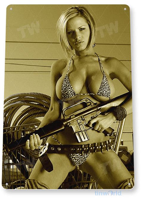 Guns Pin Up Sign B154 Tinworld Model And Pin Up Signs