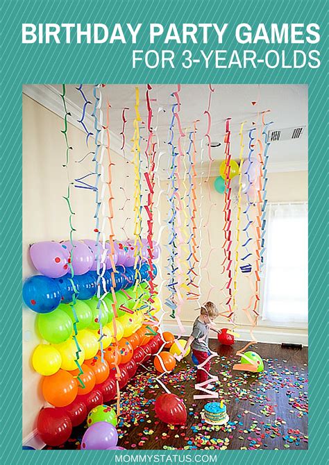 Here is a short list of 10 fun party games for kids that you can't go wrong with. BIRTHDAY PARTY GAMES FOR 3-YEAR-OLDS - Mommy Status