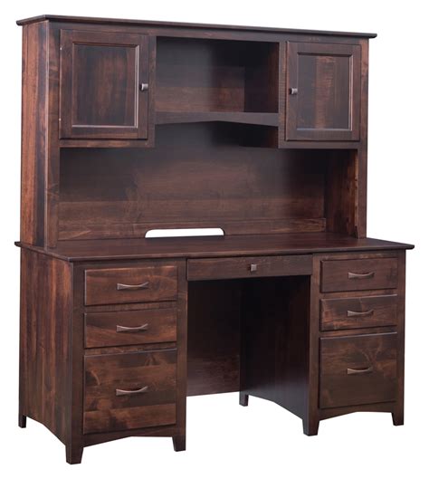 Linwood 60 Executive Desk And Hutch Geitgeys Amish Country Furnishings