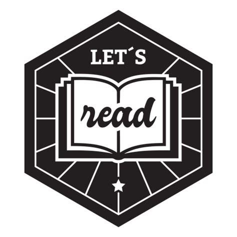 Lets Read Book Badge Transparent Png And Svg Vector File