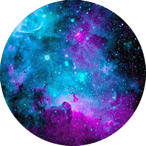 Galaxy Cosmic Circle Circleframe Sticker By Anamigamo