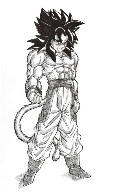 Goku Ssj4 Para Dibujar