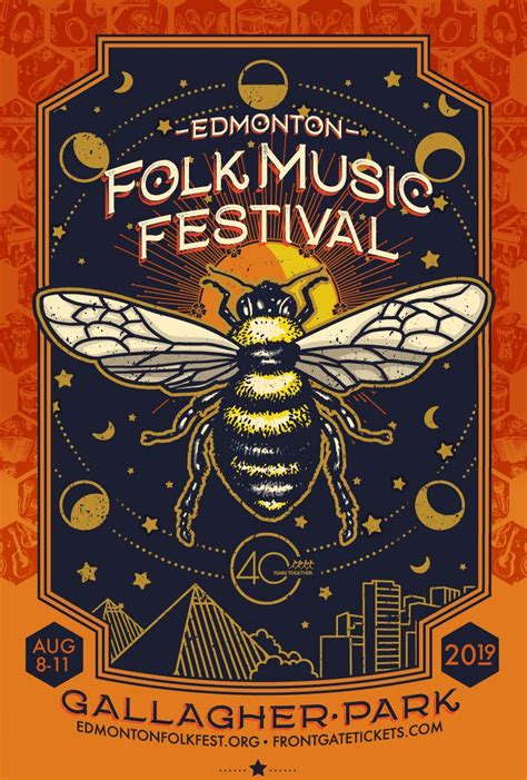 Edmonton Folk Music Festival 2019 Music Poster Design Music Festival