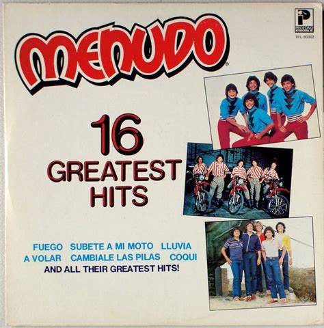 Menudo 16 Greatest Hits 1984 Vinyl Discogs