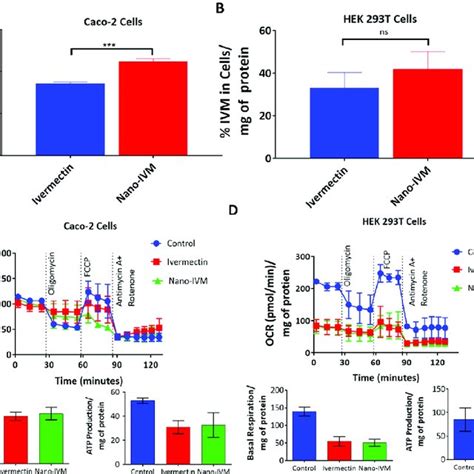 Cell Uptake Of Nano Ivm In A Caco And B Hek T Cells Cells