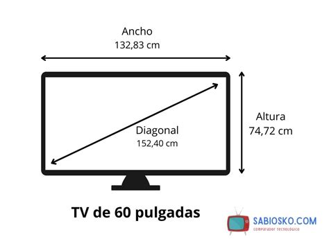 Medidas TV De 60 Pulgadas Cuántos Cm Son