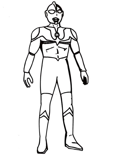 Gambar Mewarnai Ultraman Zero - Mewarnai Gambar Lucu