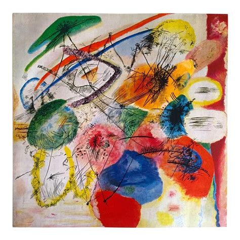 Wassily Kandinsky Vintage 1958 Authentic Abstract Lithograph Print