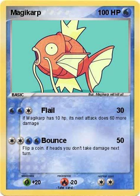 Pokémon Magikarp 694 694 Flail My Pokemon Card