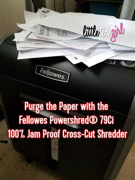 Purge The Paper With The Fellowes Powershred 79ci 100 Jam Proof Cross