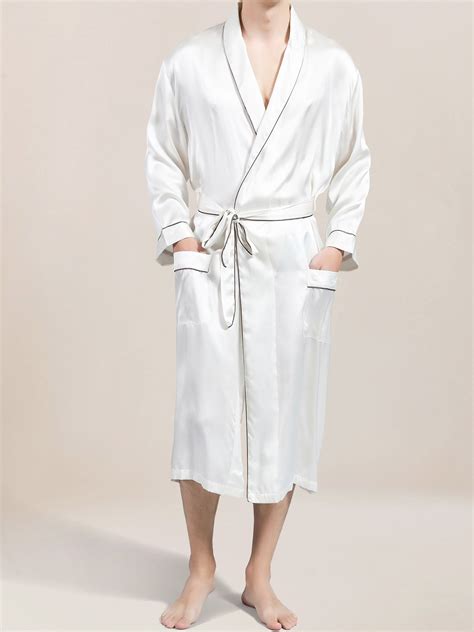 Maybe you would like to learn more about one of these? Men's Mulberry Silk Robe (With images) | Silk robe, Mens ...