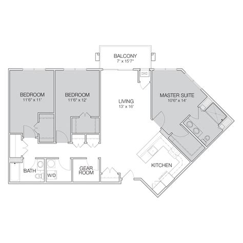 Floor Plan J Greenbelt Apartments