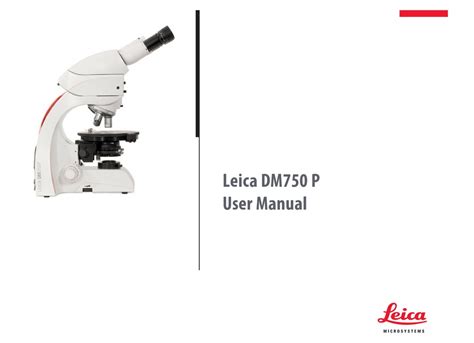 Leica Dm750 P User Manual Pdf Download Manualib