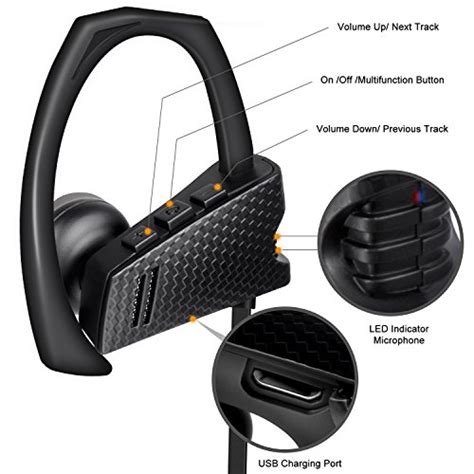 Bluetooth Headphones Wireless Sports Earphones Wmic Hd Stereo In Ear