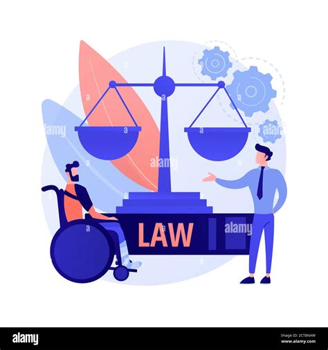 Personal Injury Lawyer Abstract Concept Vector Illustration Stock