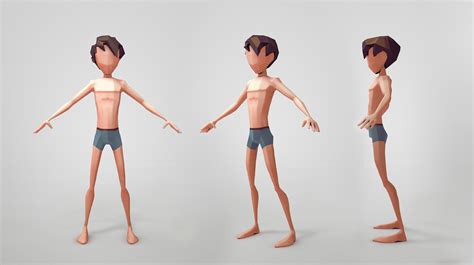 Personnage Cinema 4D Fabb 2014 Character Modeling Low Poly