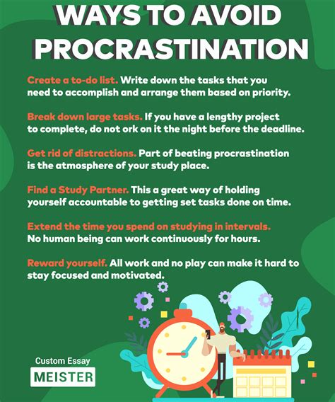 Ways To Avoid Procrastination In College Customessaymeister Com