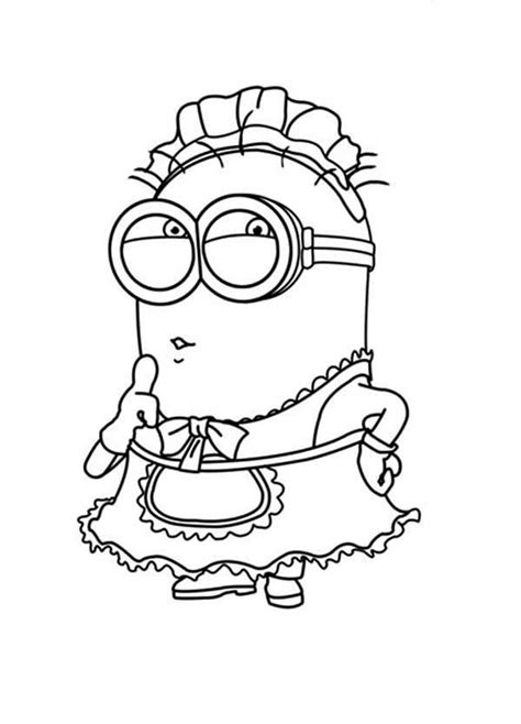 Girl Minion Coloring Pages Minion Coloring Pages Minions Coloring