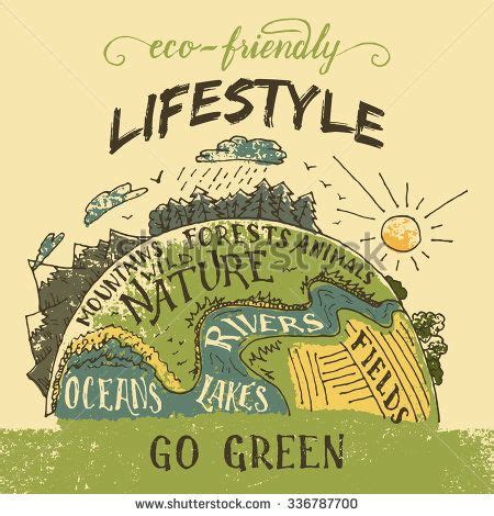 Poster Lingkungan Hidup Go Green Tulisan